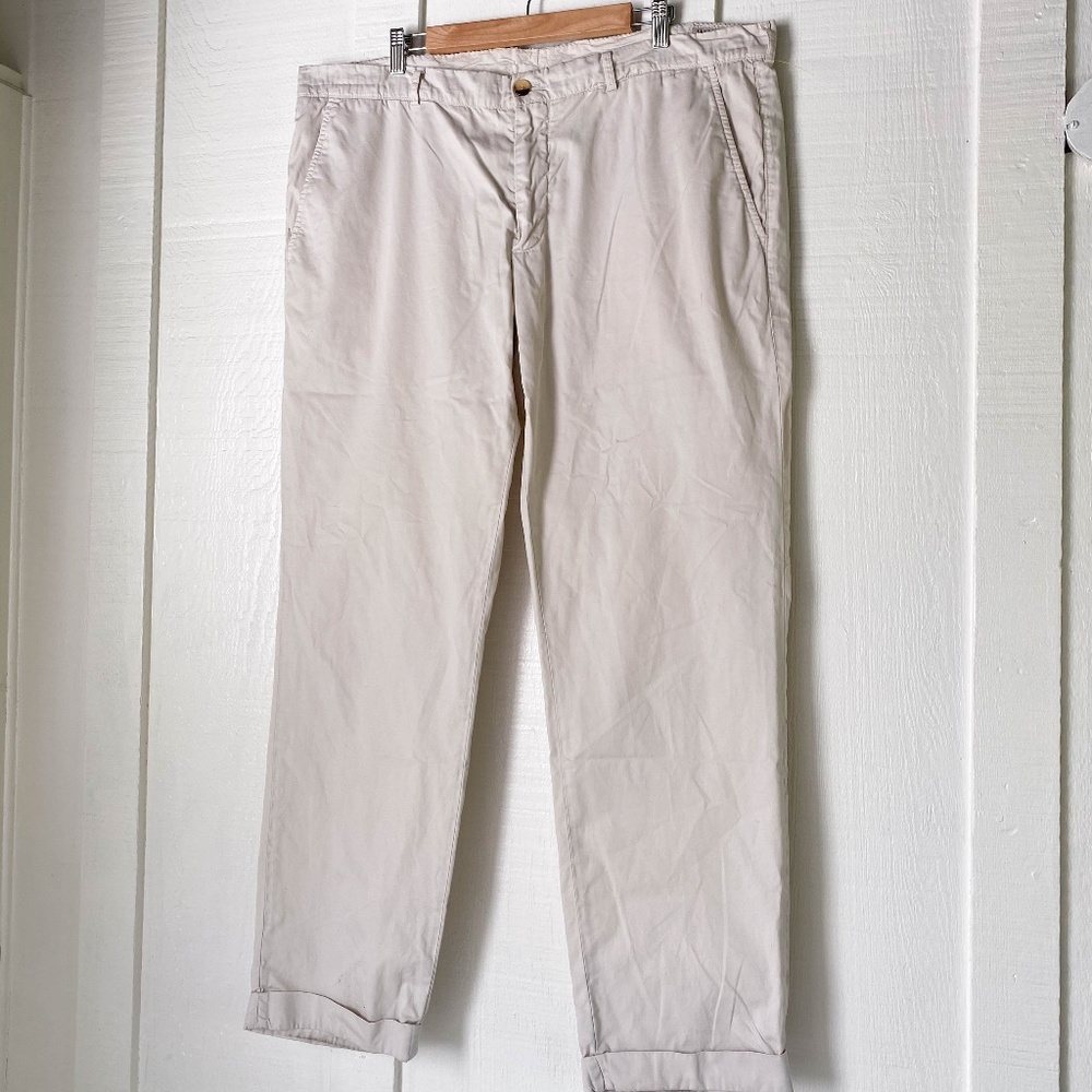 BRUNELLO CUCINELLI Italy Mens Cuffed Chino Pant 40
